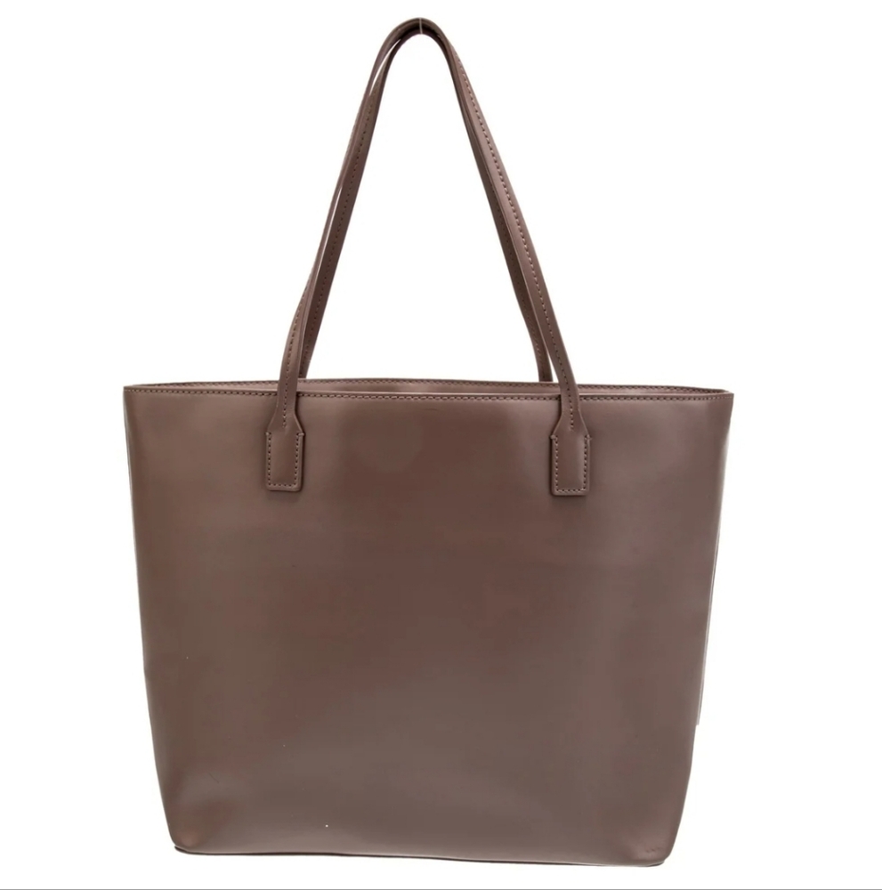 Kate Spade Taupe Leather Tote Bag - Picture 3 of 11